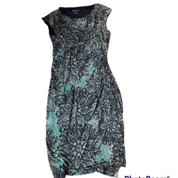 Three pieces . Dunia large rayon,Christmas oversized top, Connected dress size12 - Picture 4 of 12